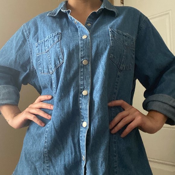 Crossroads Womens Size 22W Denim Button Up/Jacket - Picture 3 of 5